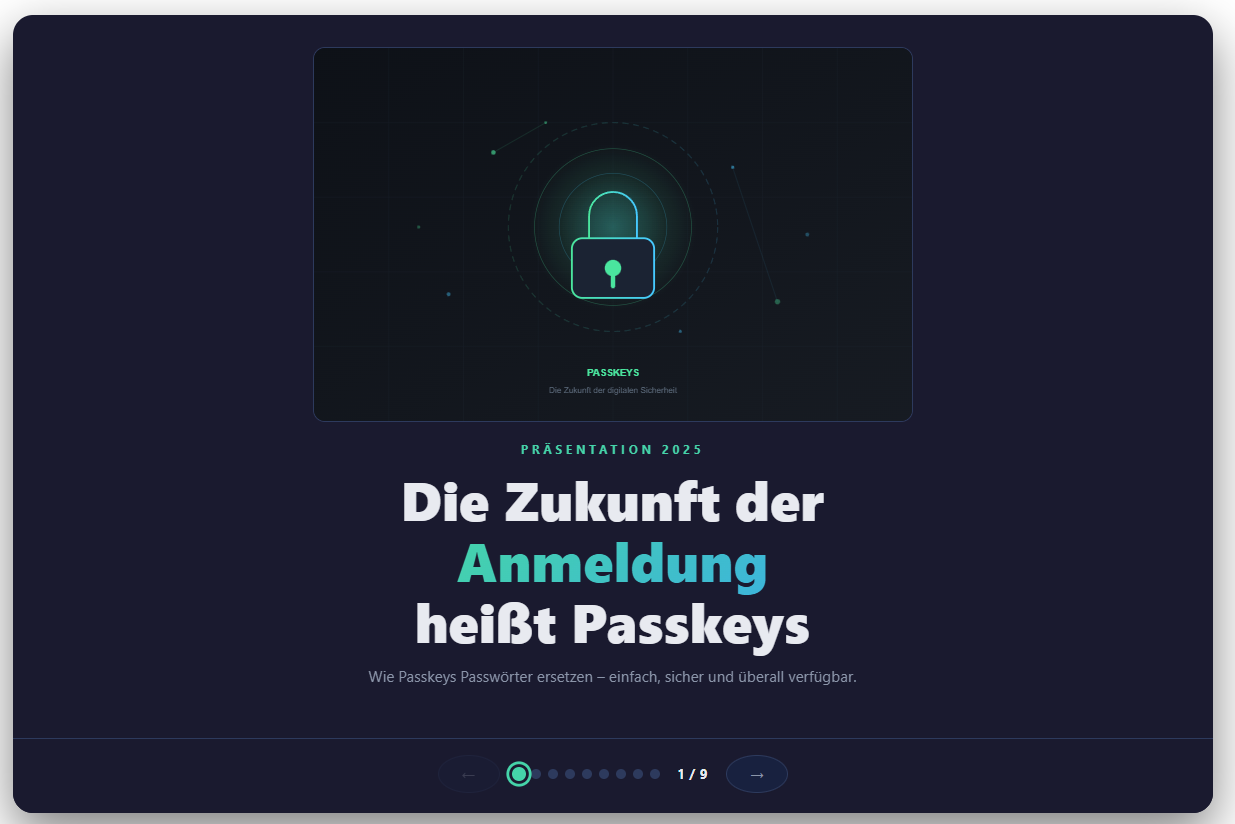 Wie Passkeys dein Passwort ersetzen – interaktiv erklärt
